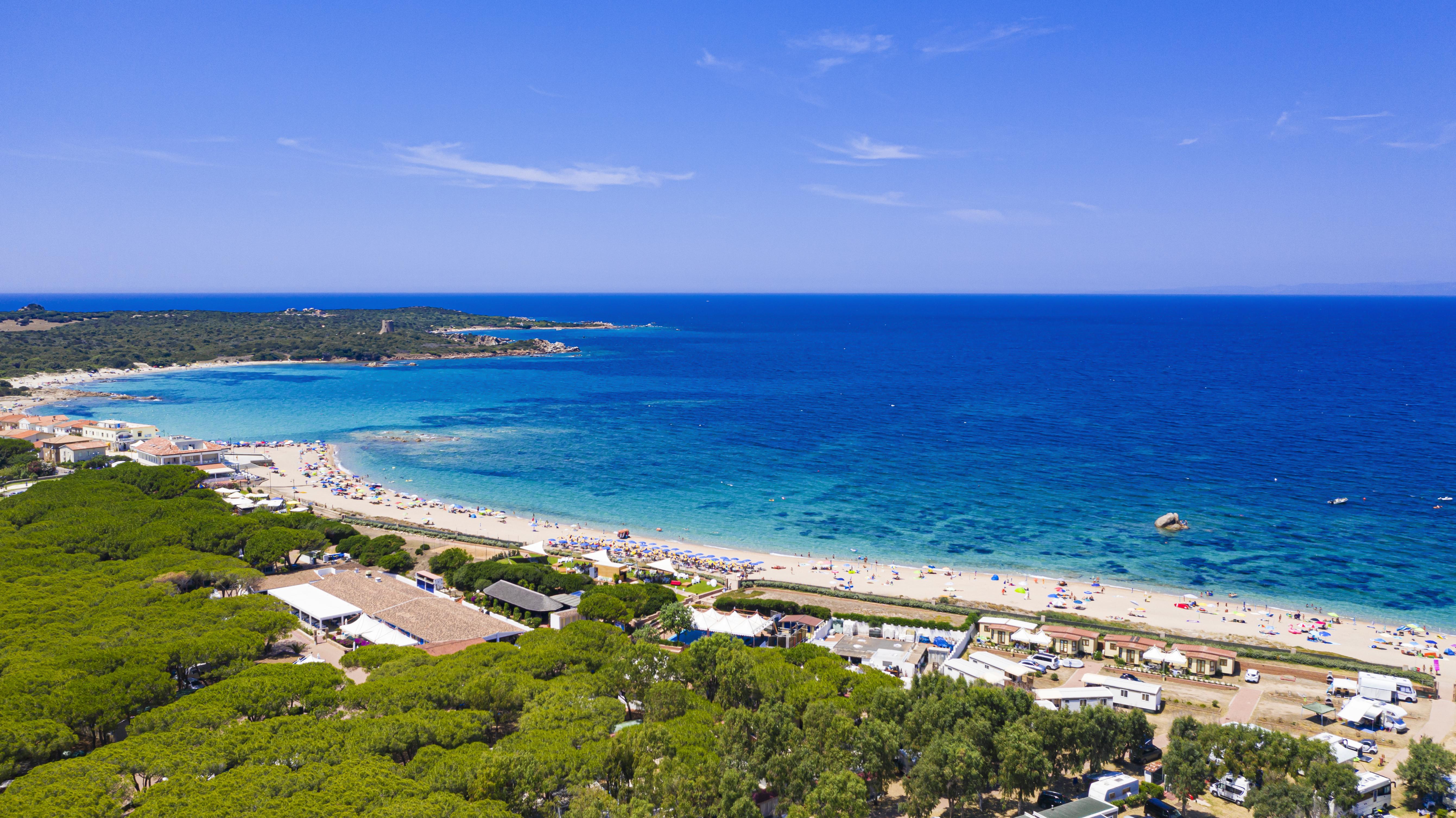 Camping Village Baia Blu La Tortuga Aglientu Bagian luar foto